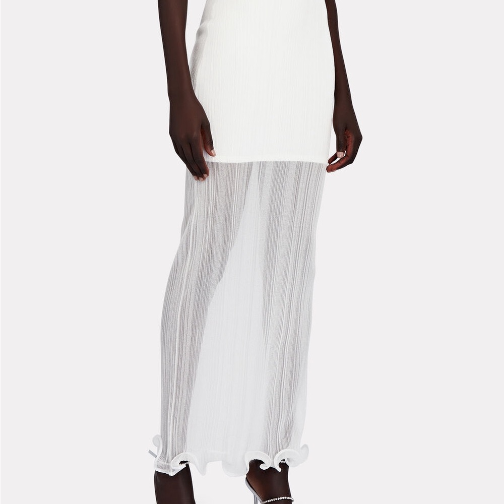 NWT Herve Leger Frill Maxi Skirt - Picture 3 of 6